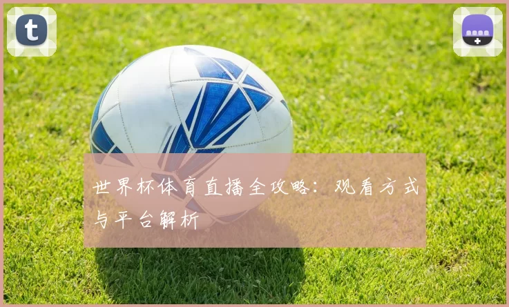 世界杯体育直播全攻略:观看方式与平台解析