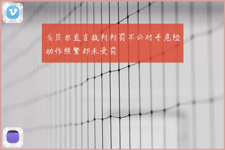 戈贝尔直言裁判判罚不公对手危险动作频繁却未受罚