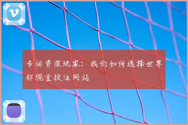 专访资深玩家:我们如何选择世界杯现金投注网站