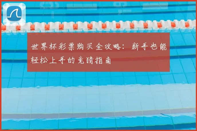 世界杯彩票购买全攻略:新手也能轻松上手的竞猜指南