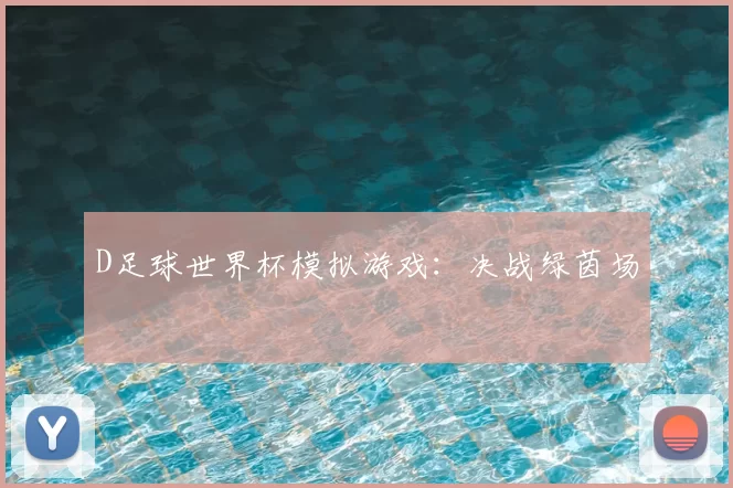 D足球世界杯模拟游戏:决战绿茵场